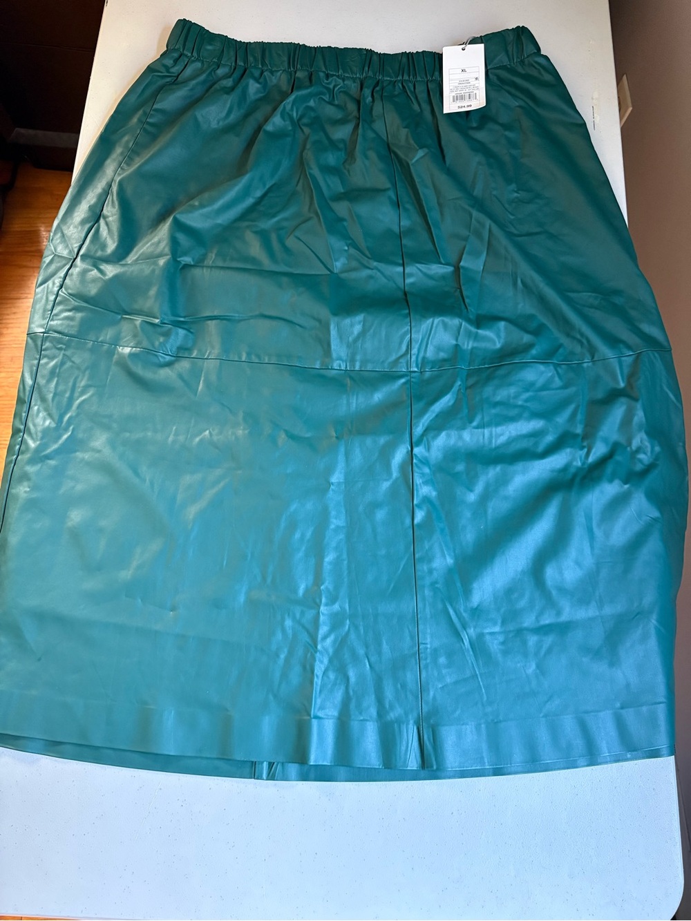 A New Day Faux Leather Midi Skirt